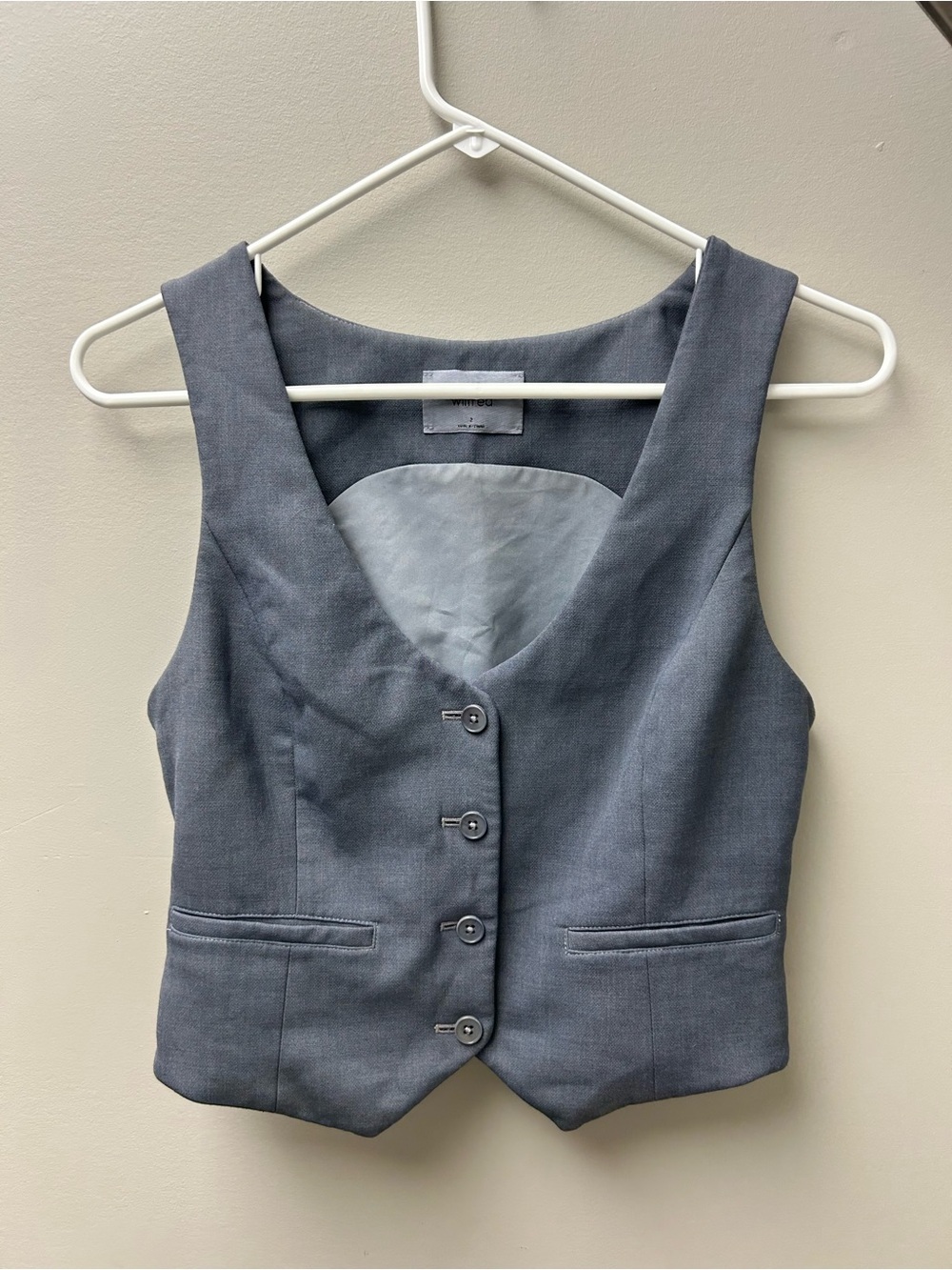 Wilfred Women’s Grey Button Up Vest